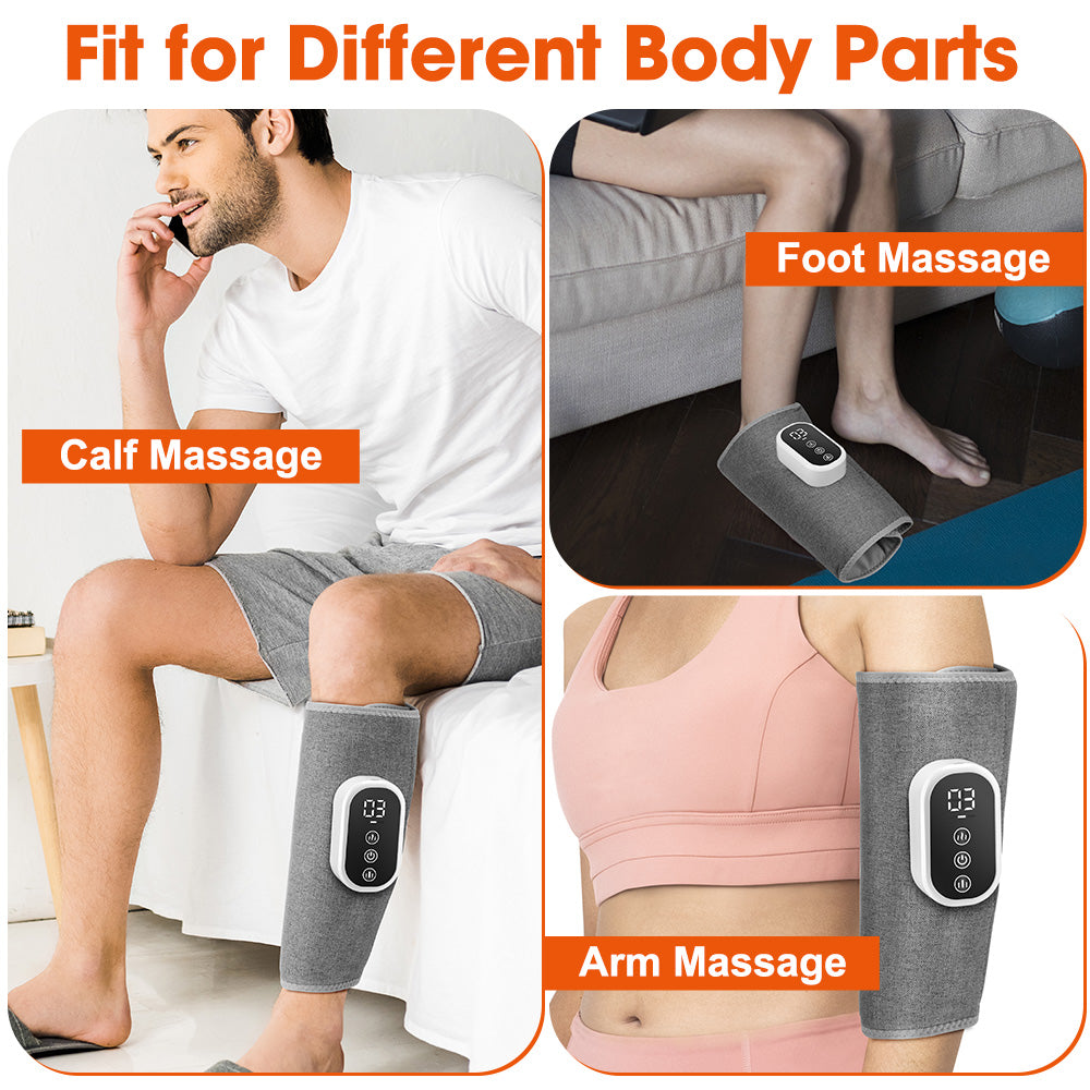 Wireless Air Pressure Calf Massager Device 360 Degree Rotation