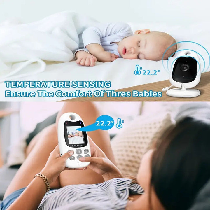 Wireless Baby Monitor with Video, Audio, Night Vision, Two-Way Talk