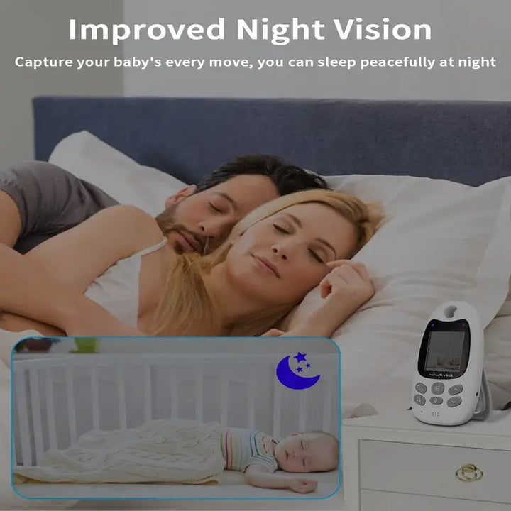 Wireless Baby Monitor with Video, Audio, Night Vision, Two-Way Talk