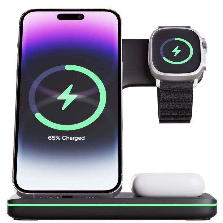 Wireless Charging Dock for iPhone and Apple Watch Accessories