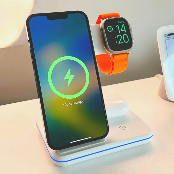 Wireless Charging Dock for iPhone and Apple Watch Accessories