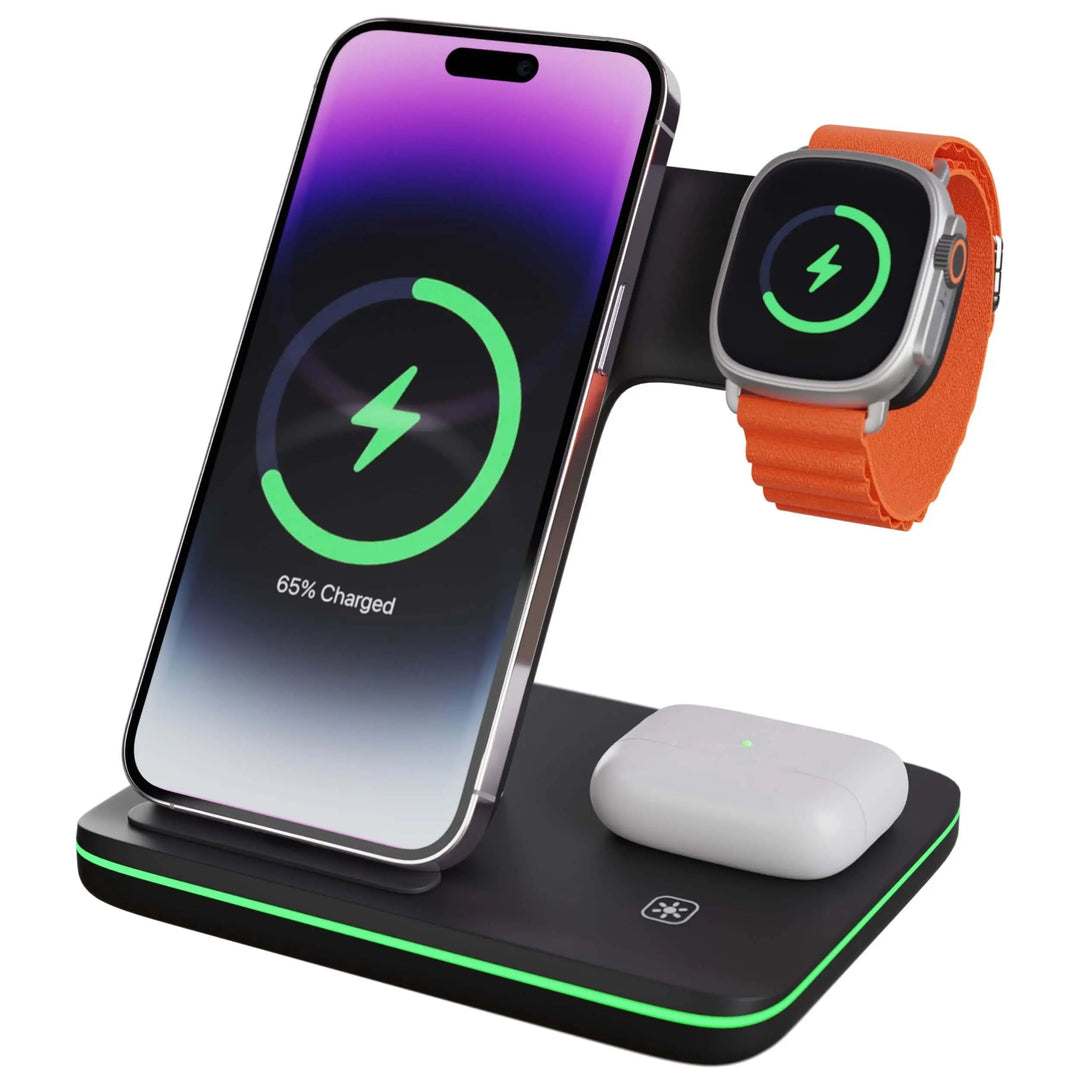 Wireless Charging Dock for iPhone and Apple Watch Accessories
