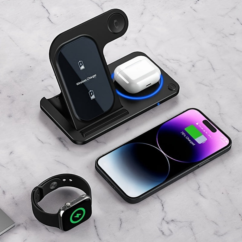 Wireless Charging Station for iPhone, AirPods, and Apple Watch