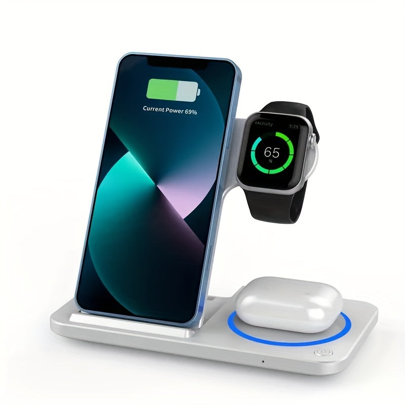 Wireless Charging Station for iPhone, AirPods, and Apple Watch