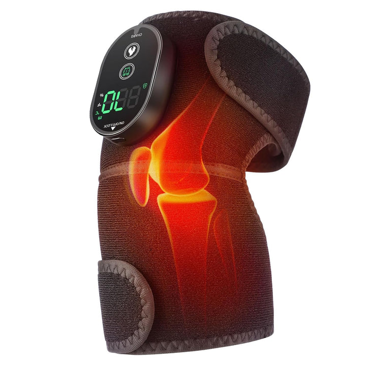 Wireless Knee Heat Therapy Wrap - Rechargeable and Portable Pain Relief