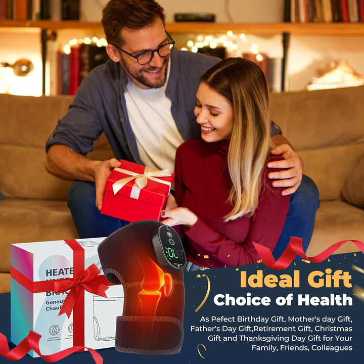 Wireless Knee Heat Therapy Wrap - Rechargeable and Portable Pain Relief