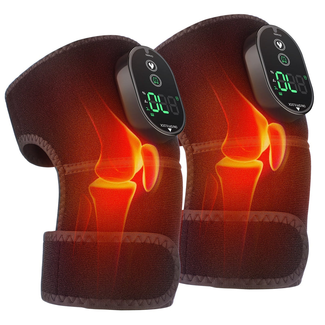 Wireless Knee Heat Therapy Wrap - Rechargeable and Portable Pain Relief
