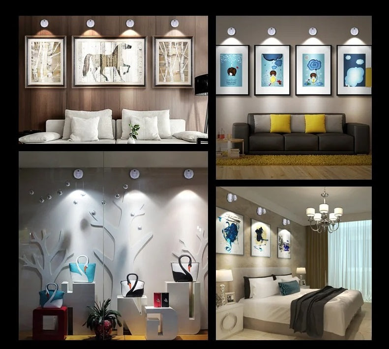 Wireless LED Spotlight for Home Lighting and Accent Illumination