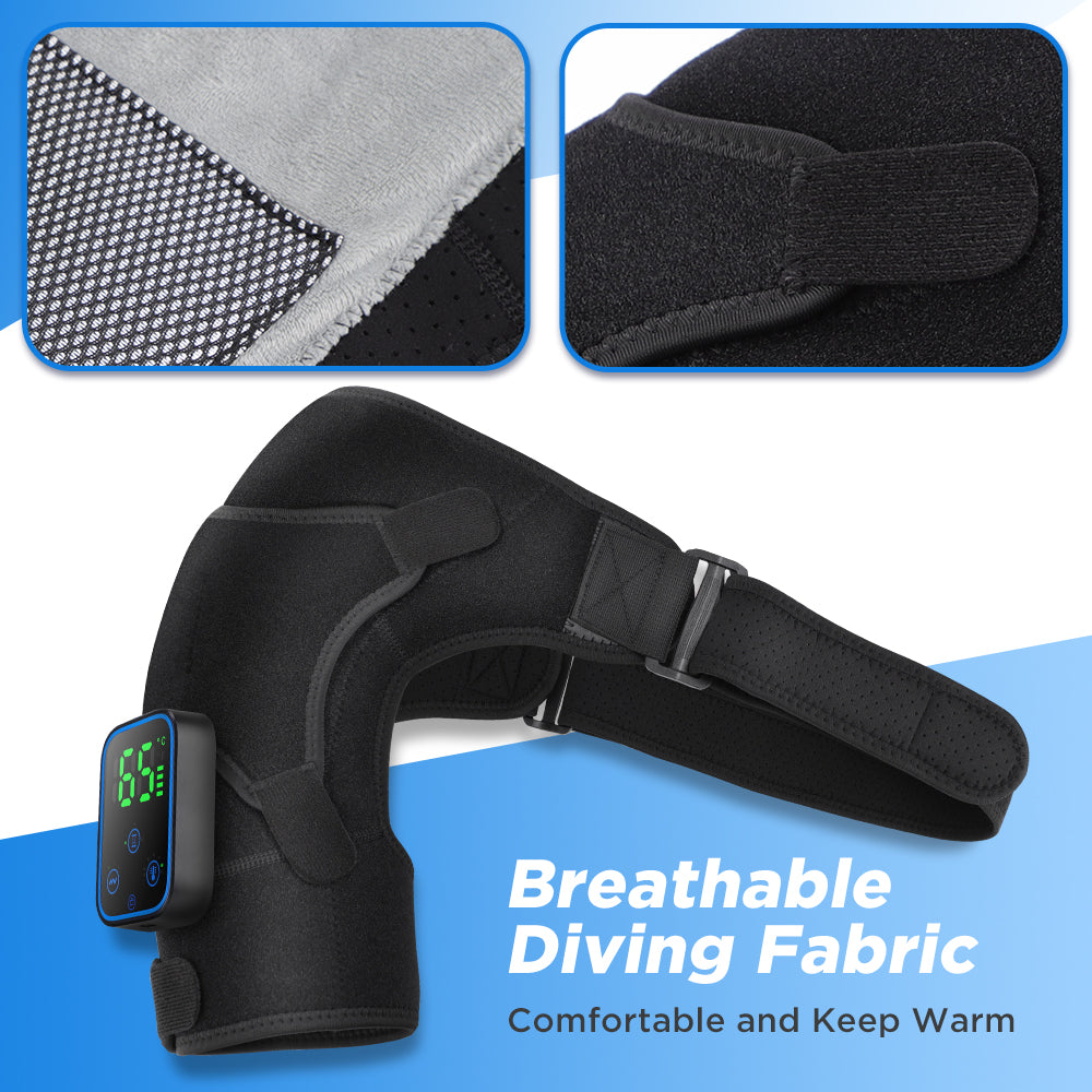 Wireless Shoulder Massager with App Control and Detachable Design