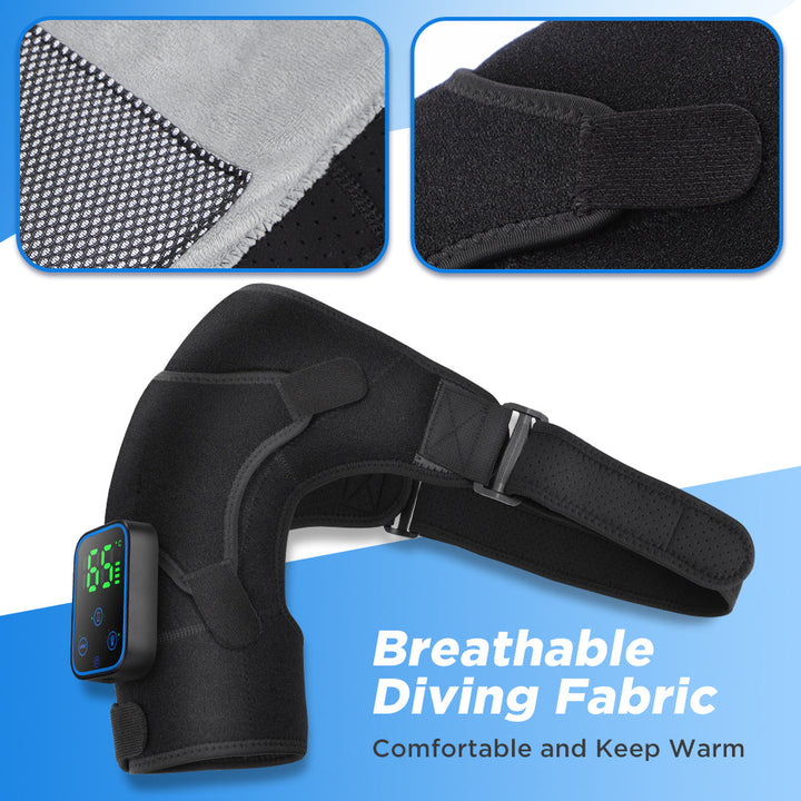 Wireless Shoulder Massager with App Control and Detachable Design