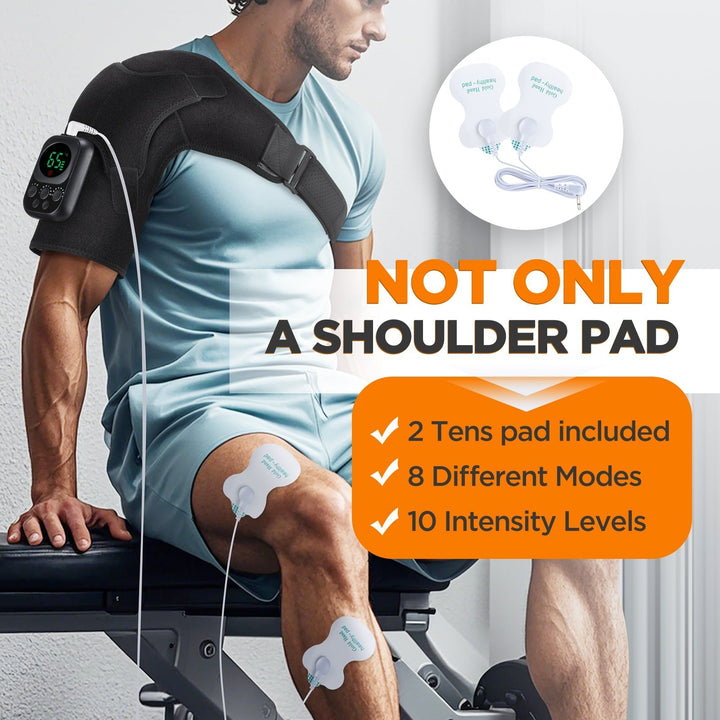 Wireless Shoulder Massager with Detachable Control Unit