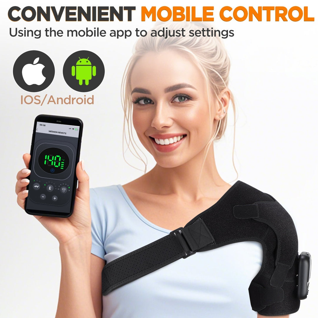 Wireless Shoulder Massager with Detachable Control Unit
