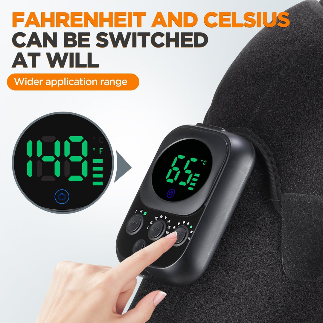 Wireless Shoulder Massager with Detachable Control Unit
