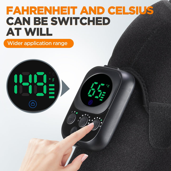 Wireless Shoulder Massager with Detachable Control Unit