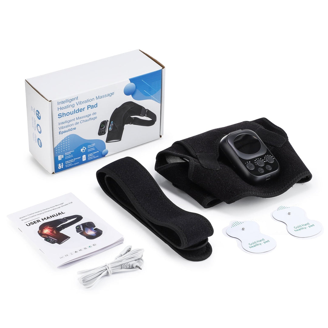 Wireless Shoulder Massager with Detachable Control Unit