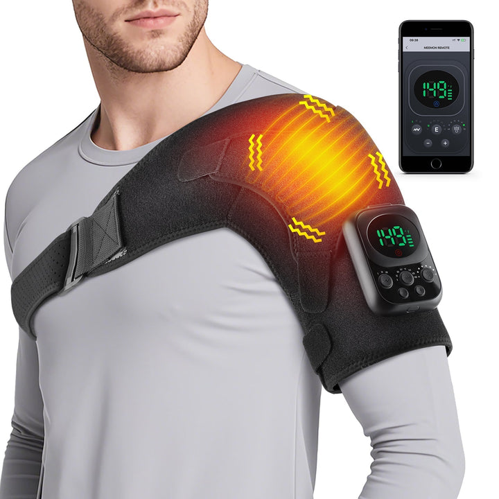 Wireless Shoulder Massager with Detachable Control Unit