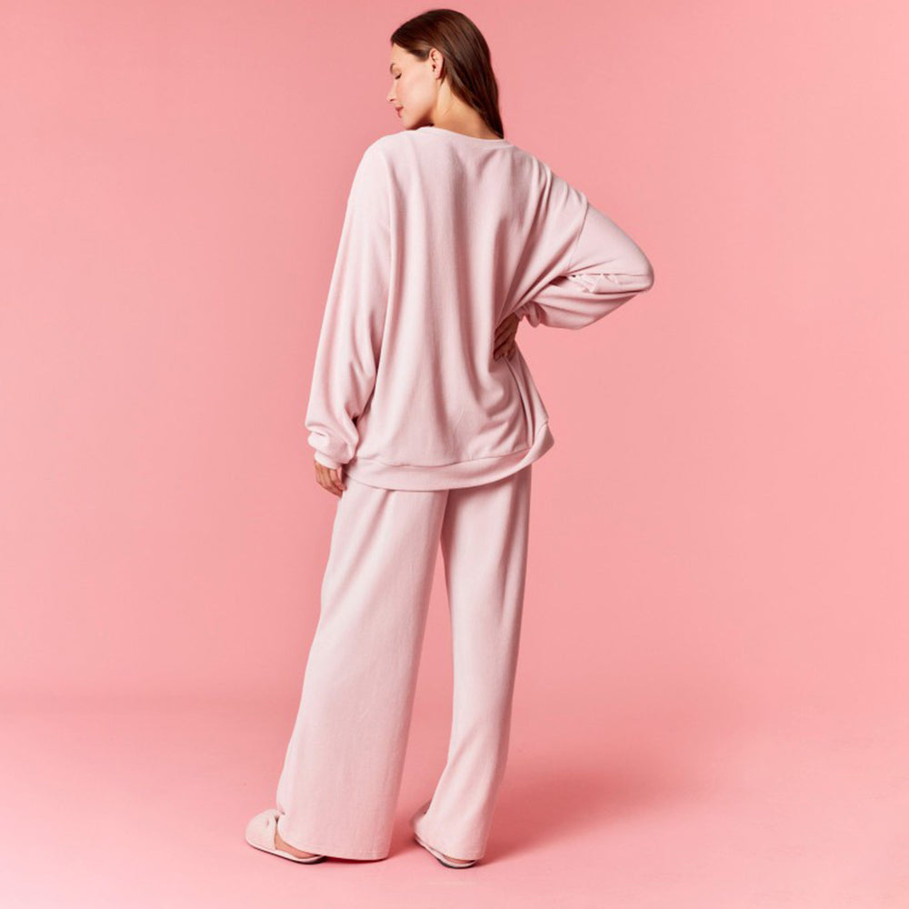 Women's Christmas Pajama Set with Sweatshirt and Trousers