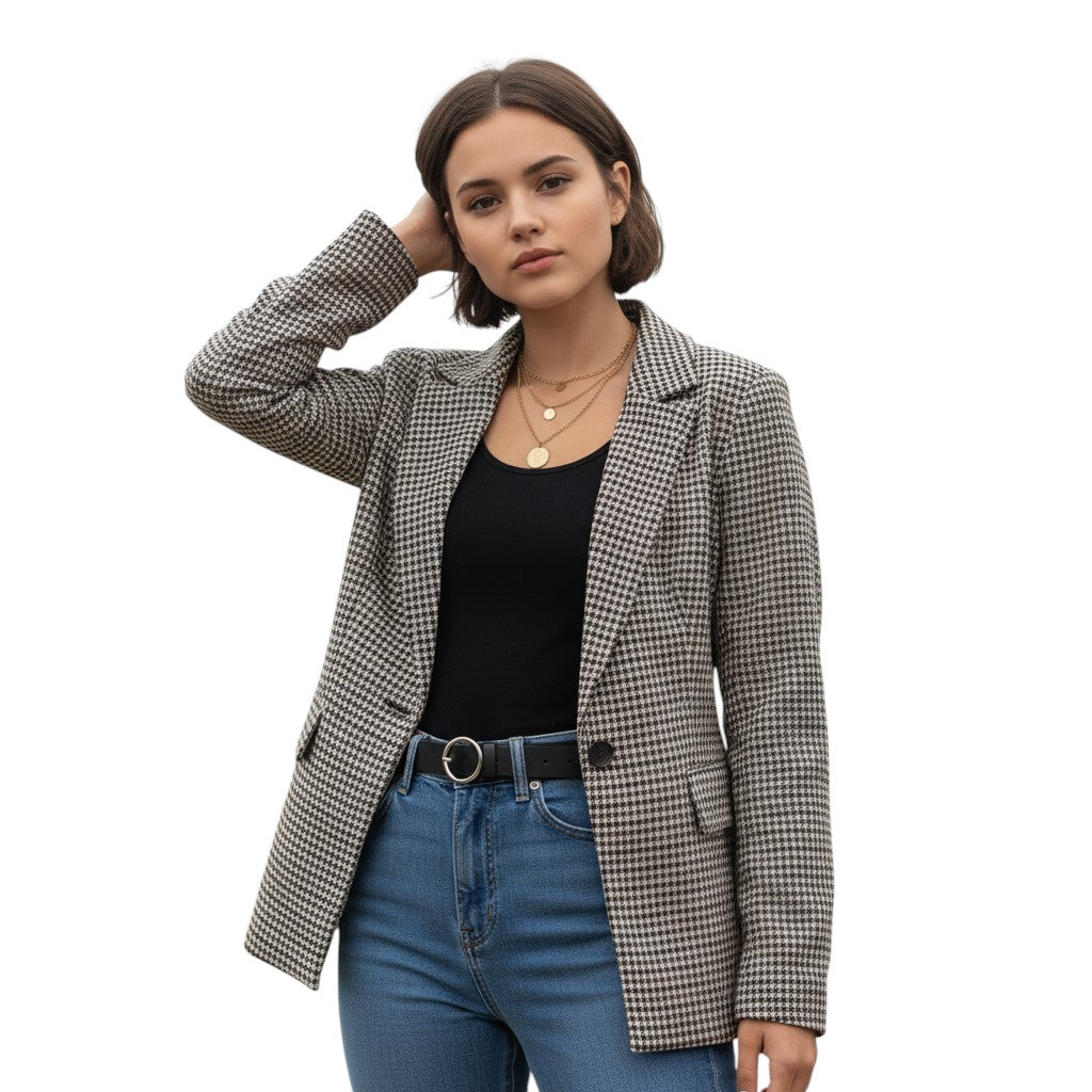 Women's Polyester Long Sleeve Coat