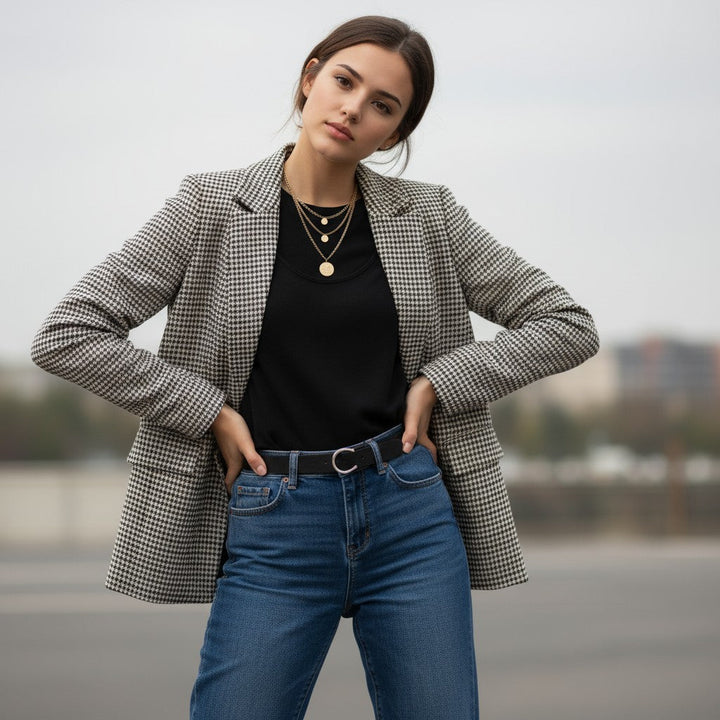 Women's Polyester Long Sleeve Coat