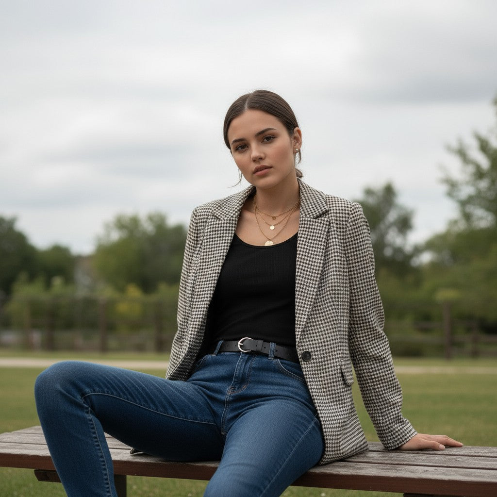 Women's Polyester Long Sleeve Coat