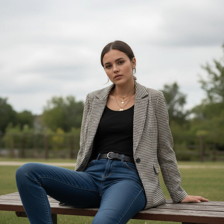 Women's Polyester Long Sleeve Coat