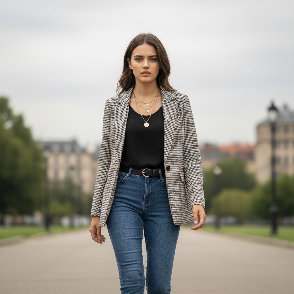 Women's Polyester Long Sleeve Coat