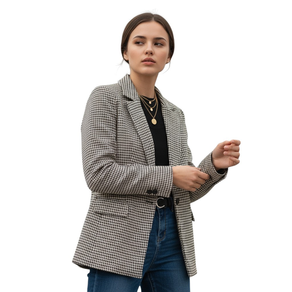 Women's Polyester Long Sleeve Coat