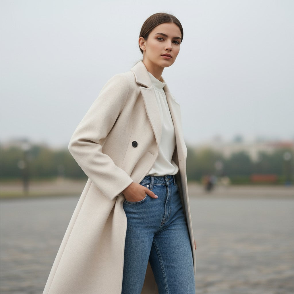 Women’s Solid Color Thick Coat