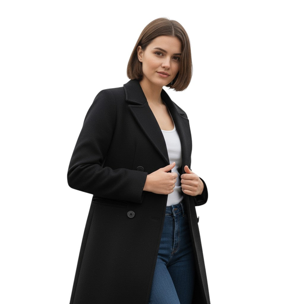 Women’s Solid Color Thick Coat