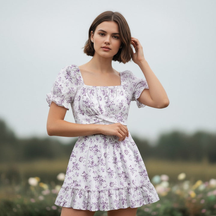 Women's Two-Piece Ditsy Floral Print Set