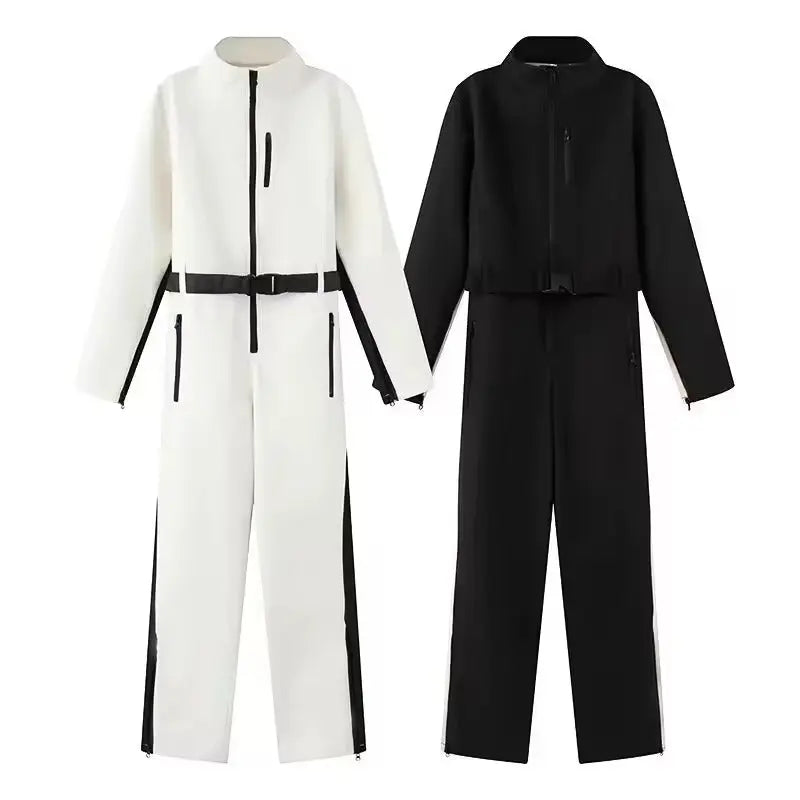Women's Waterproof Ski Jumpsuit for Winter Sports