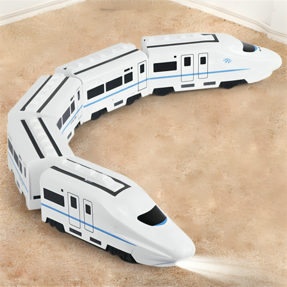 Wooden Train Set for Toddlers - Educational Toy Playset