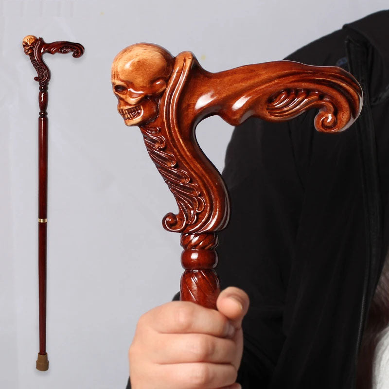 Wooden Walking Cane for Seniors and Adults Support