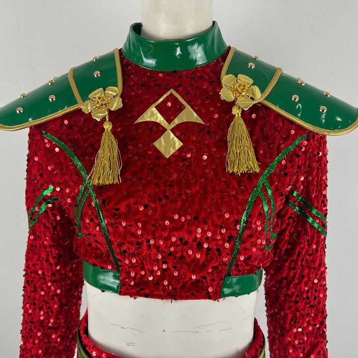 Xmas Pop Idol Costume for Holiday Party Dress Up