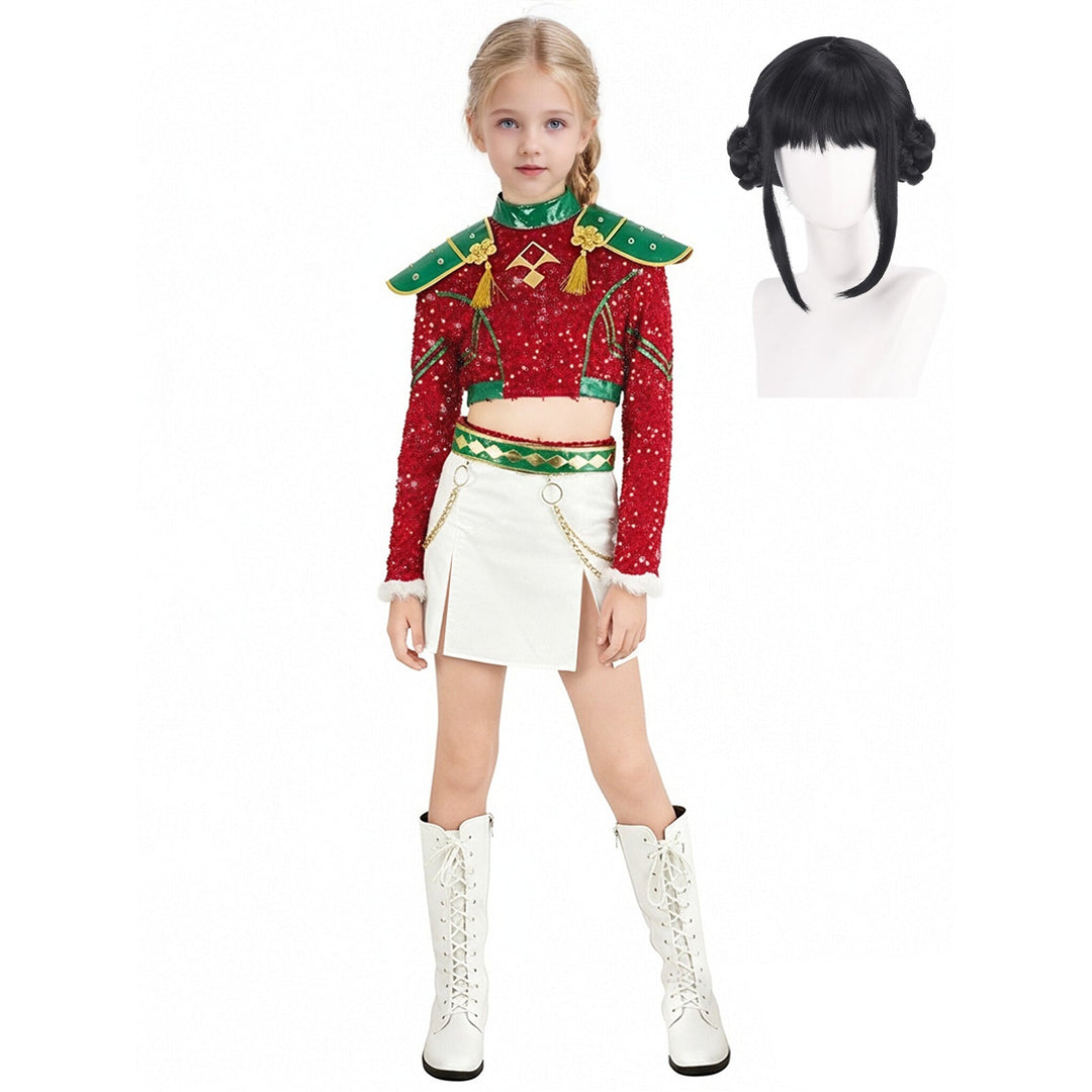 Xmas Pop Idol Costume for Holiday Party Dress Up
