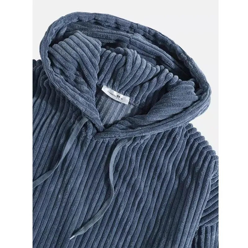 Men's Corduroy Hoodie Sweatshirt