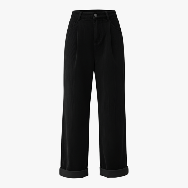 High-Waisted Vintage Women's Trousers