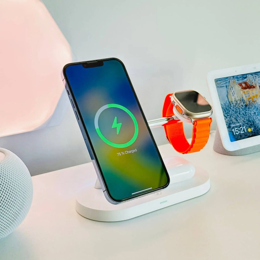 Wireless Charging Station for Multiple Devices Fast Charge Pad